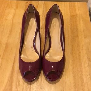 Cole Haan Berry Nike Air Peep Toe Pumps Sz 11B